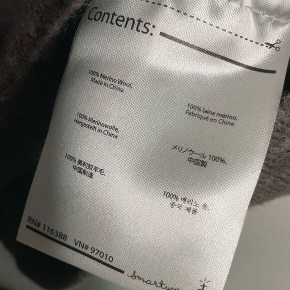 Smartwool Sweater Womens Large 100% Wool Gray Pullover Crew Neck Casual HikeTrek - Picture 4 of 9